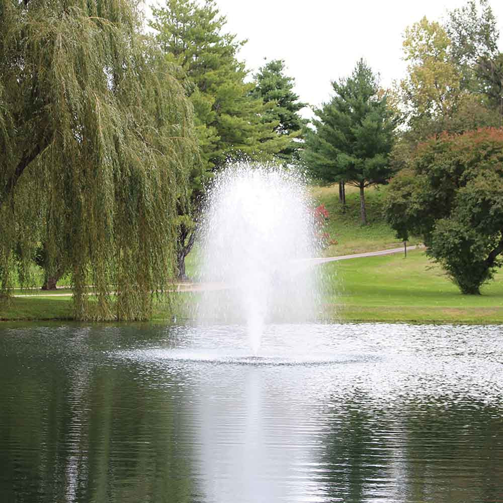 Kasco 1 HP 4400HJF Fountain Shown With Birch Nozzle
