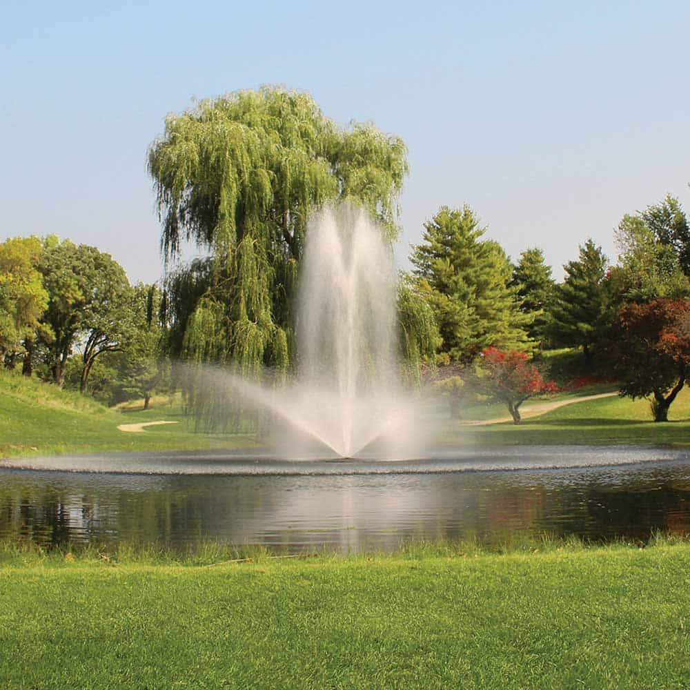 Kasco 5 HP 5.1JF Fountain Shown With Linden Nozzle