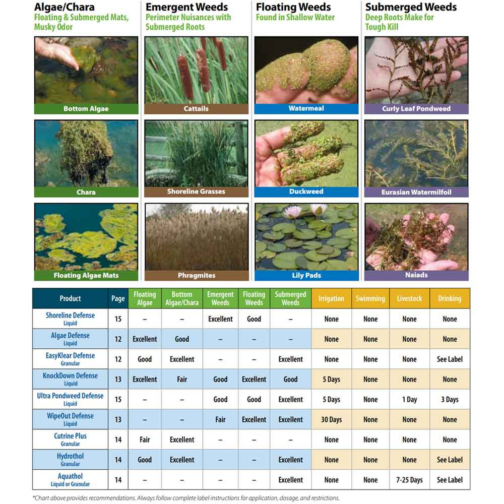 Herbicide and Algaecide Product Selection Guide