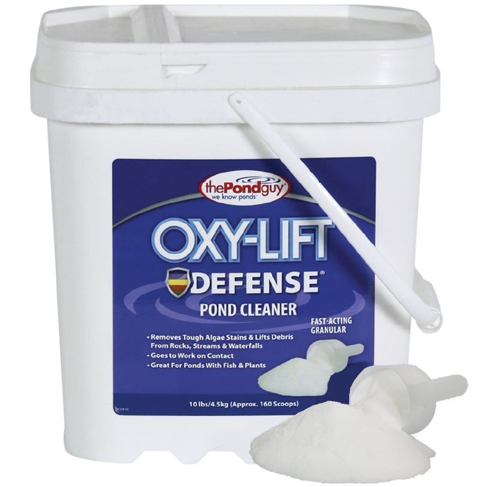 Oxy-Lift Defense Pond Cleaner Fast-Acting Granular ten-pound jar (160 Scoops).