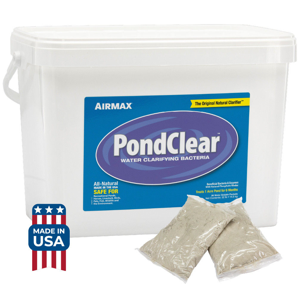 Airmax PondClear Packets - Natural Water Clarifier with Beneficial Bacteria & Enzymes