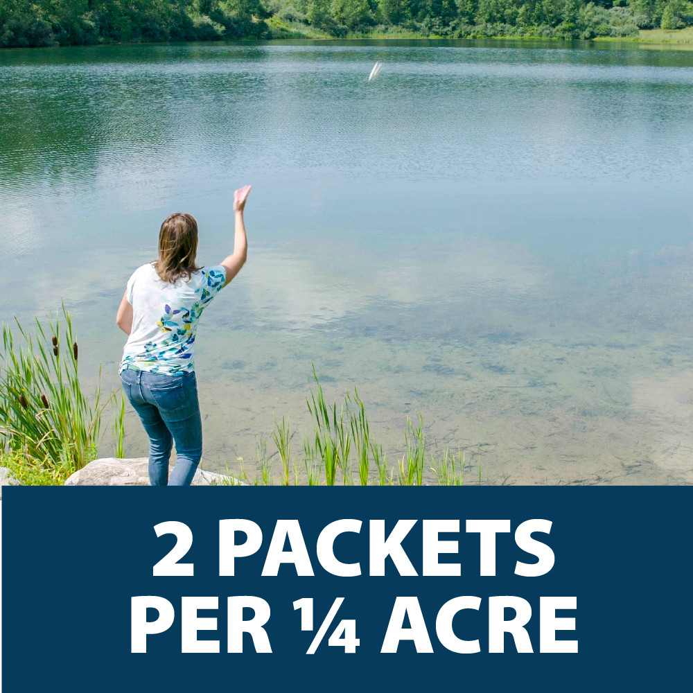 Airmax PondClear Packets - Natural Water Clarifier with Beneficial Bacteria & Enzymes
