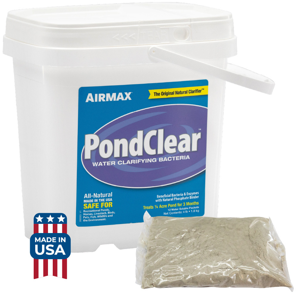 Airmax PondClear Packets - Natural Water Clarifier with Beneficial Bacteria & Enzymes