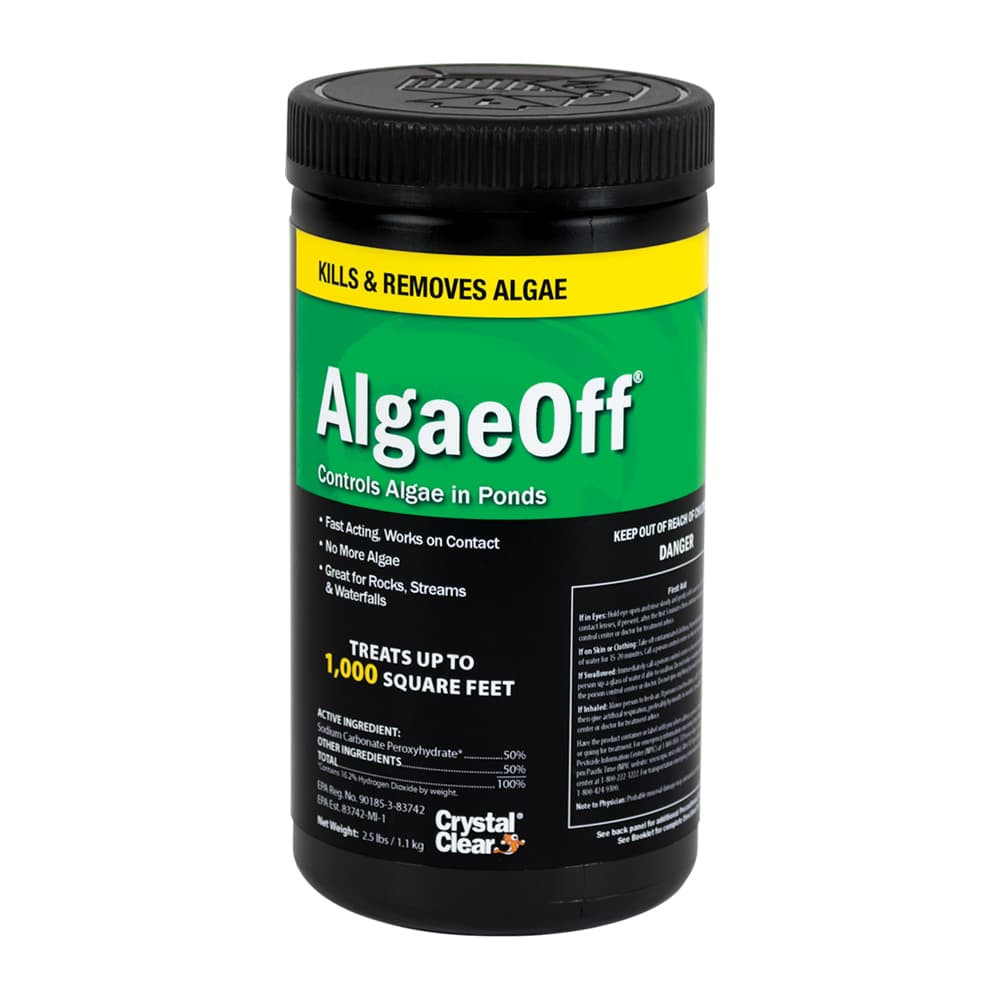 CrystalClear AlgaeOff for Ponds - 2.5 Pound Jar