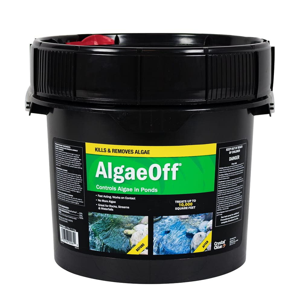 CrystalClear AlgaeOff for Ponds - 25 Pound Bucket
