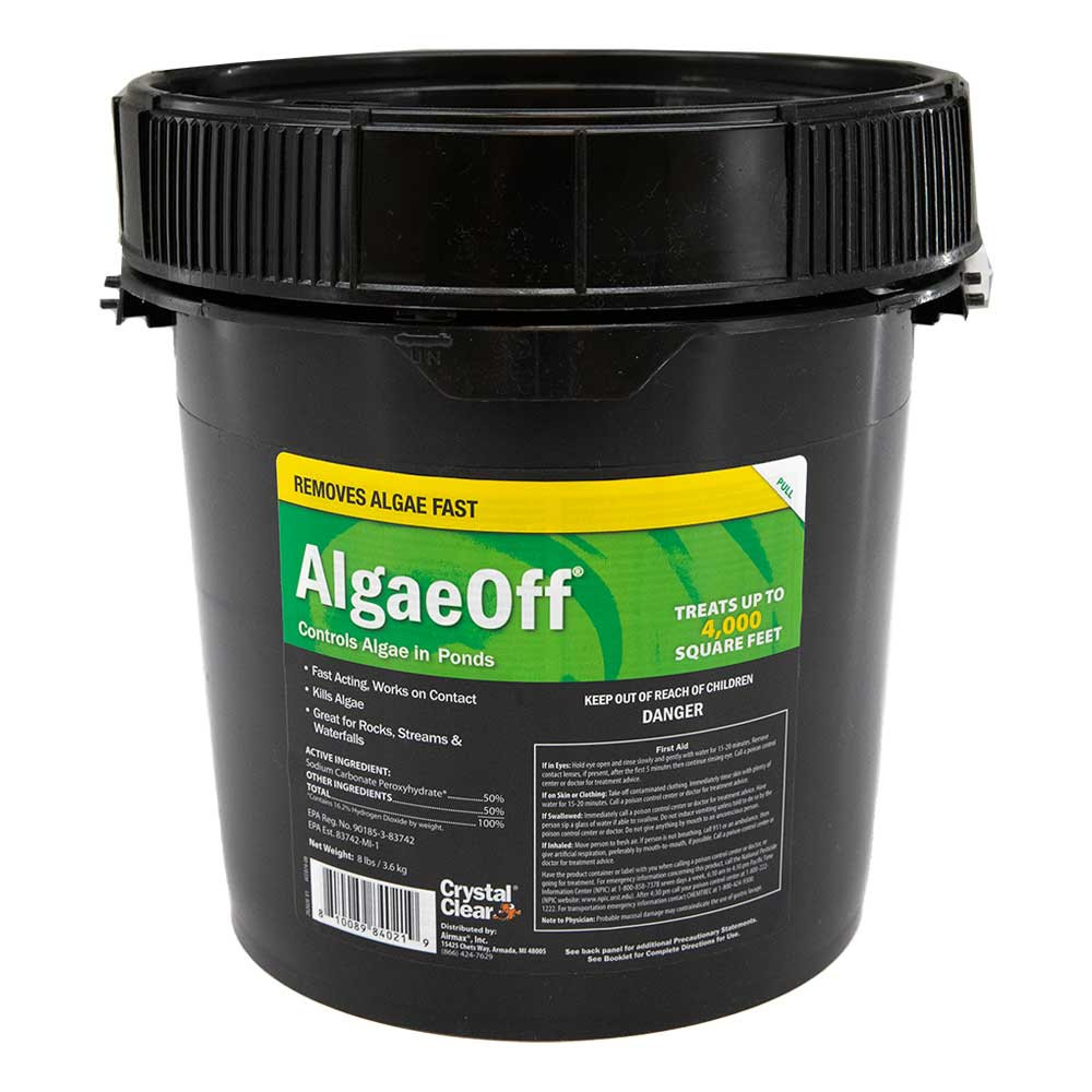CrystalClear AlgaeOff for Ponds - 8 Pound Bucket