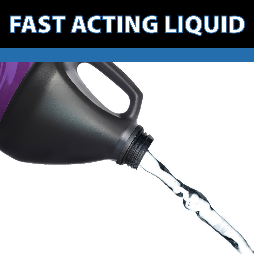 Barley Extract pouring from the jug with the top text “Fast Acting Liquid”.