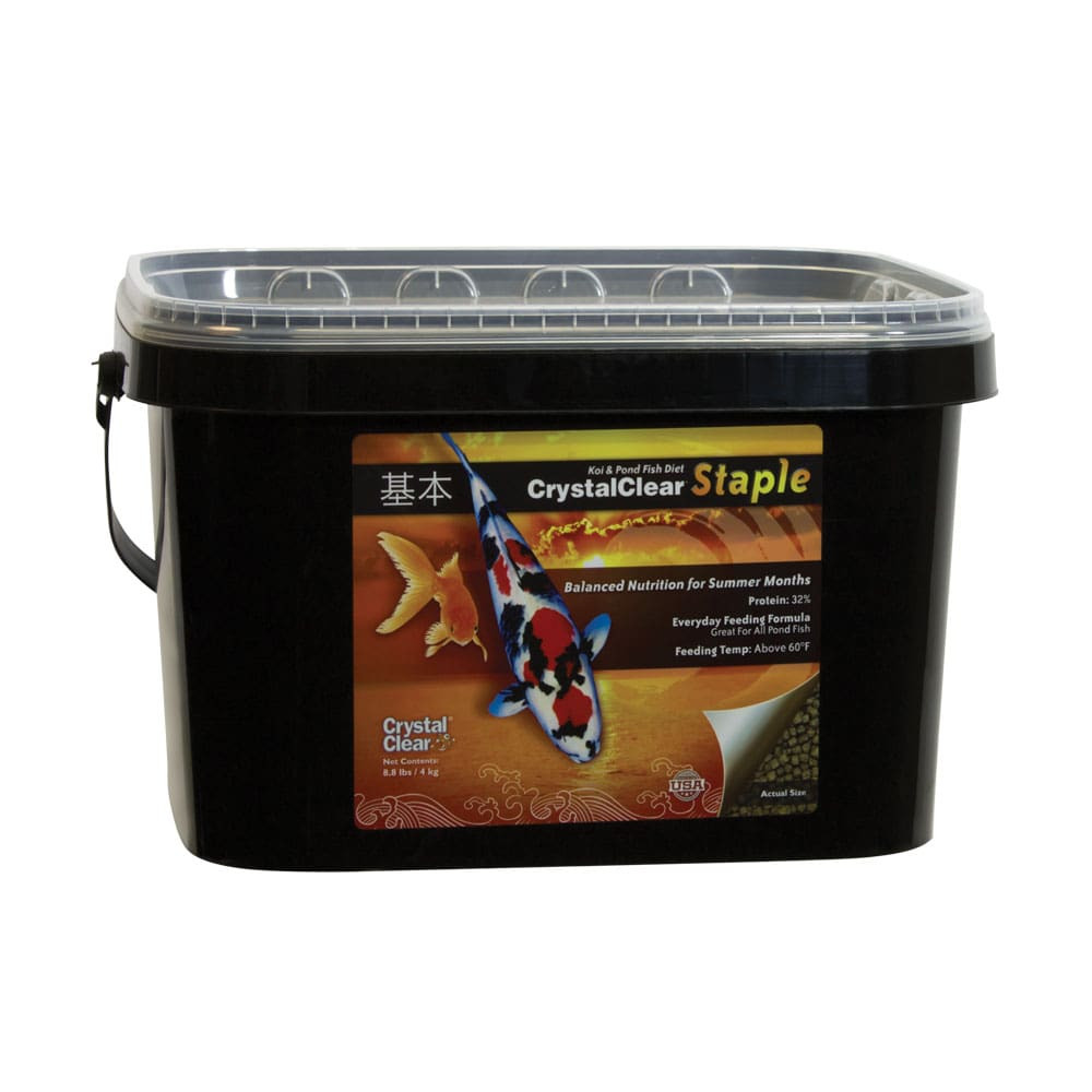 CrystalClear Staple Fish Food 8.8-pound black bucket
