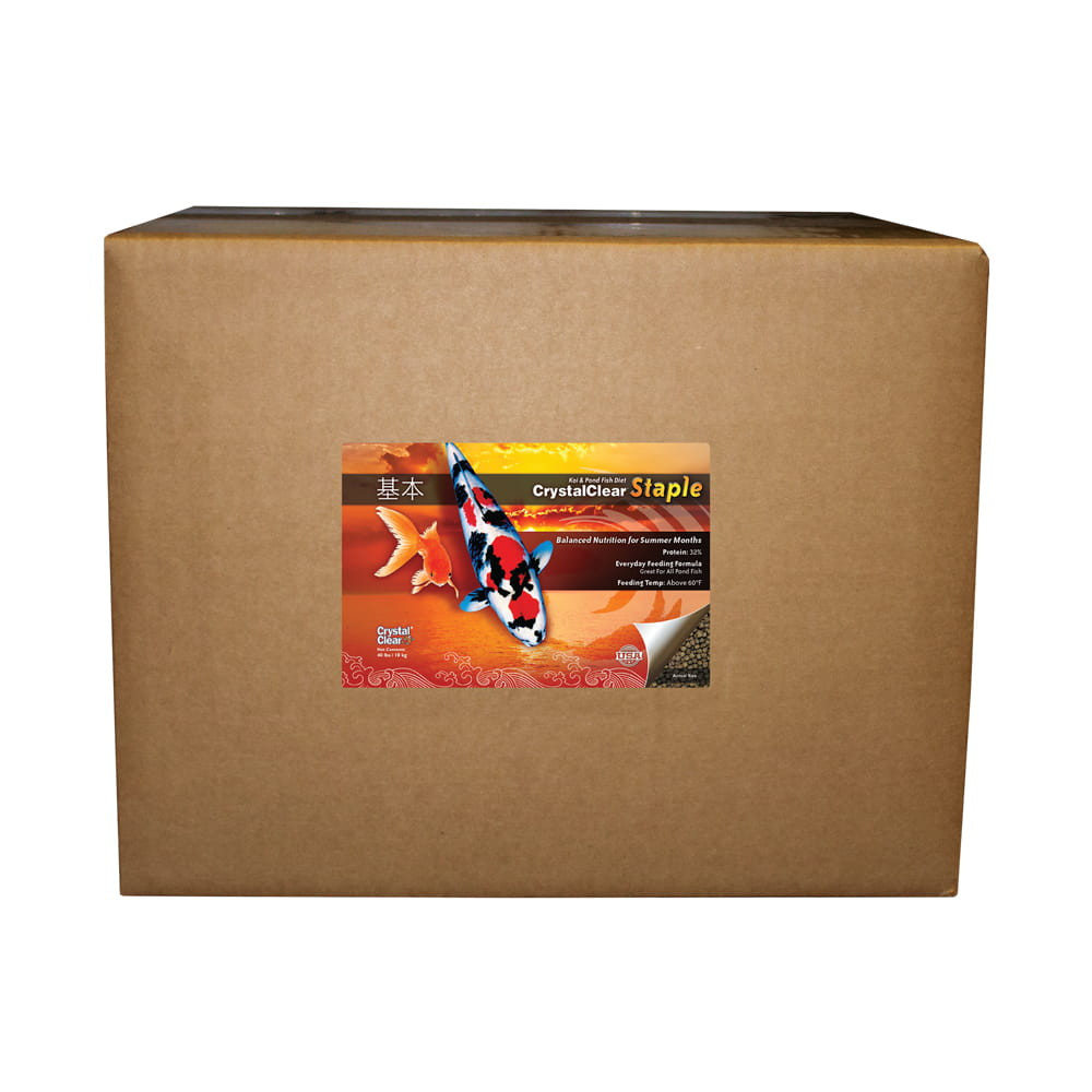 CrystalClear Staple Fish Food 40-pound cardboard box