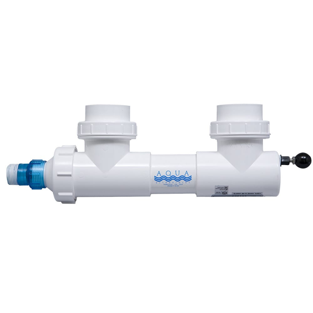 Aqua Ultraviolet Classic UV Clarifier - 8-Watt and 15-Watt, 2-Inch Outlet, White With Wiper Option Shown