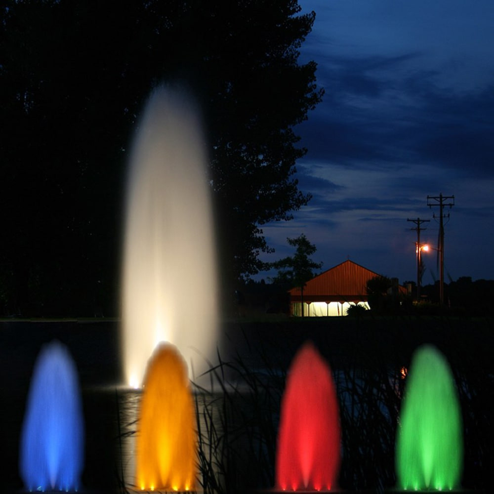 Four Colored Lenses Included for Each Fixture