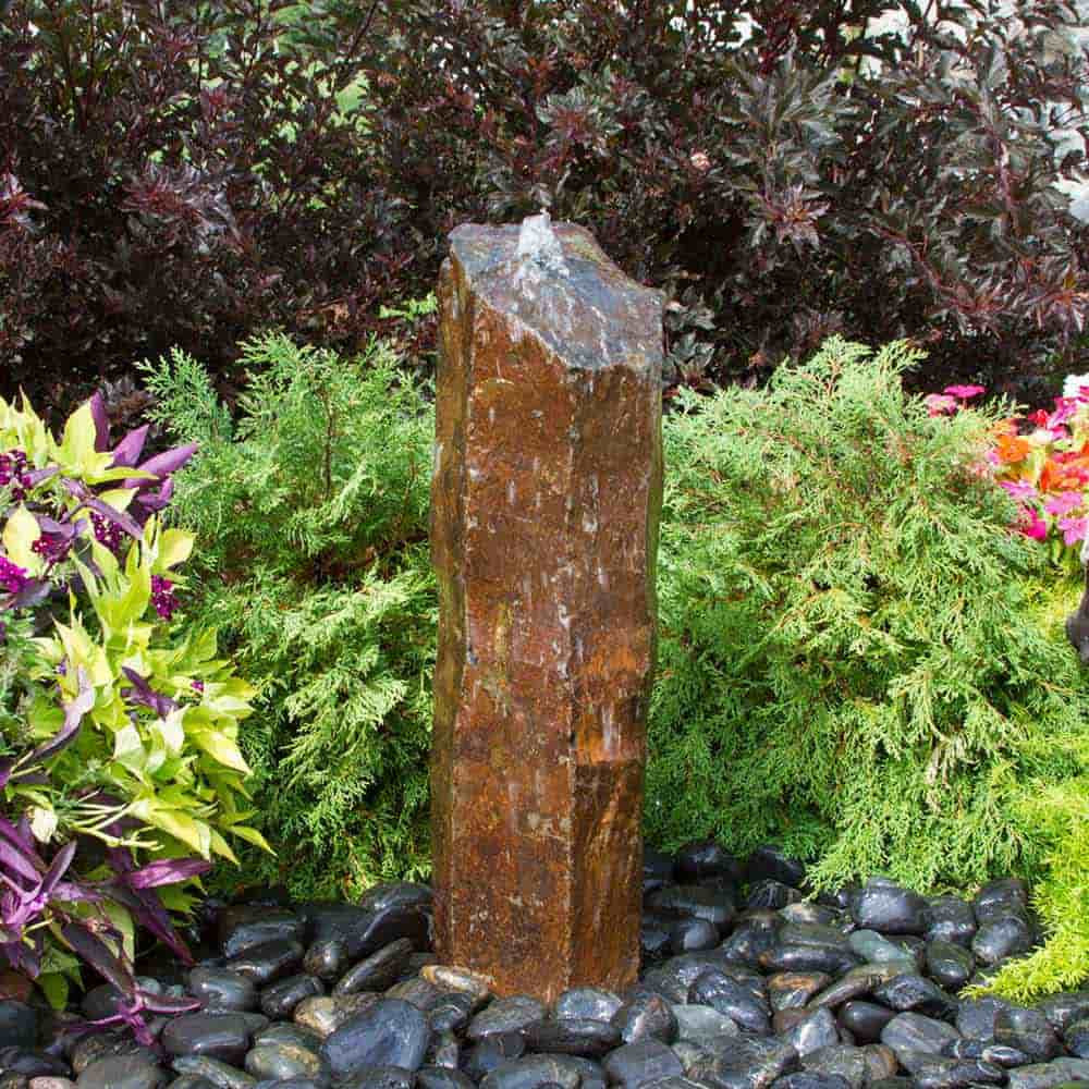 Single Rustic Basalt Fountain Kit - Large 30