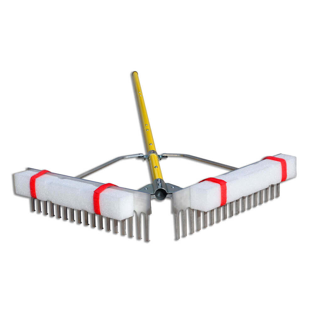 Jenlis Folding Rake Shown With Floats Partly Collapsed