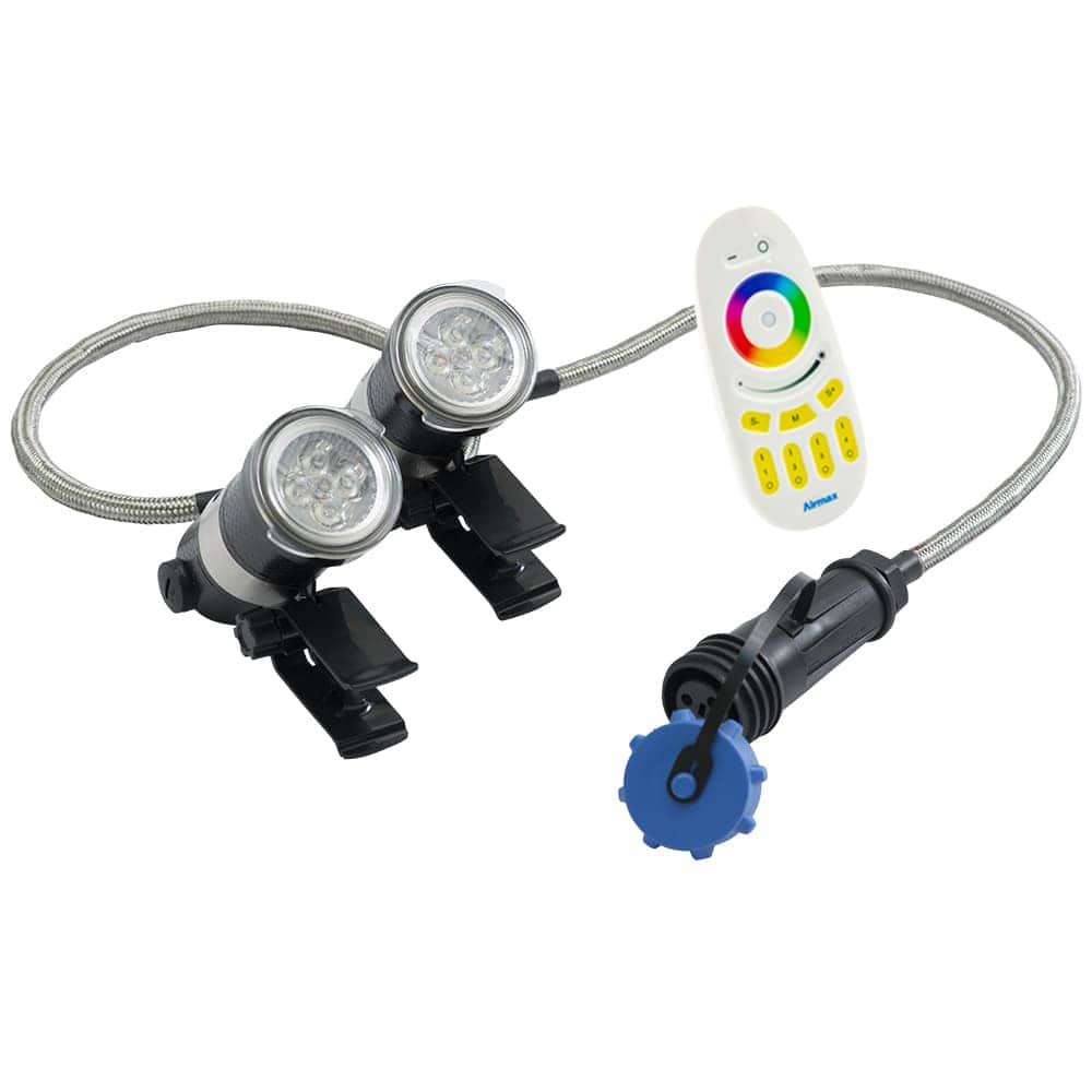 RGBW 2 LED Light Set With Color-Changing Wireless Remote
