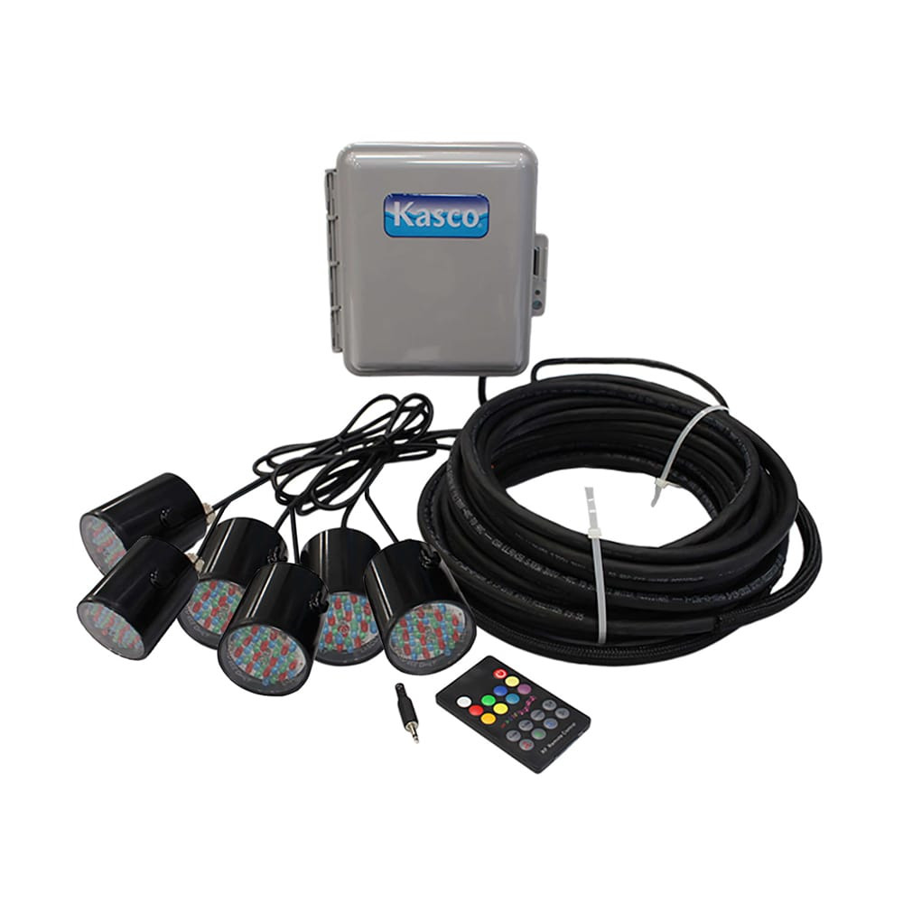 6 Light Color Changing LED Kit for 2 to 3 HP Kasco Aerators & JF or VFX Fountains