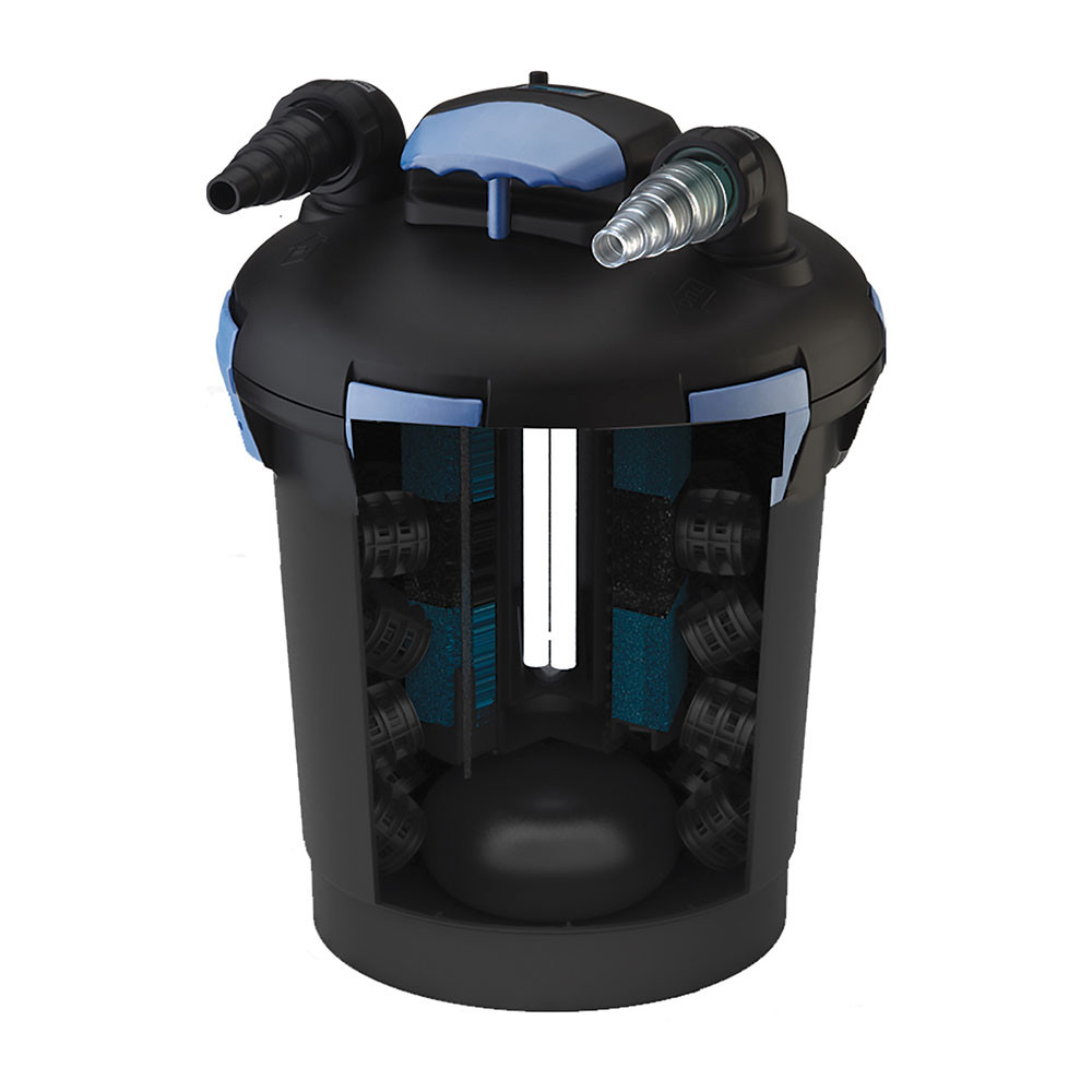 Biological, Mechanical Filtration and Ultraviolet Light  (Bio-Media in 1600 & 2400 Only)