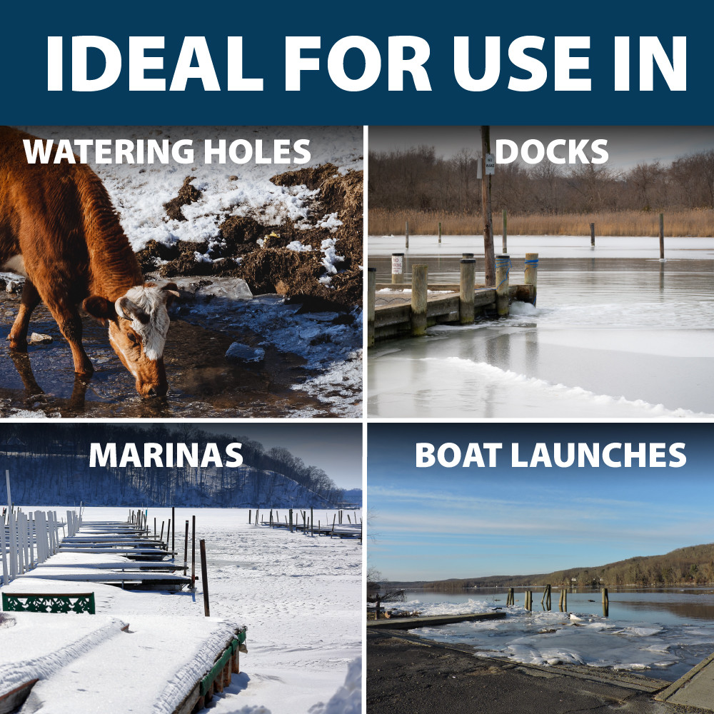 Ideal for use in watering holes, docks, marinas & boat launches