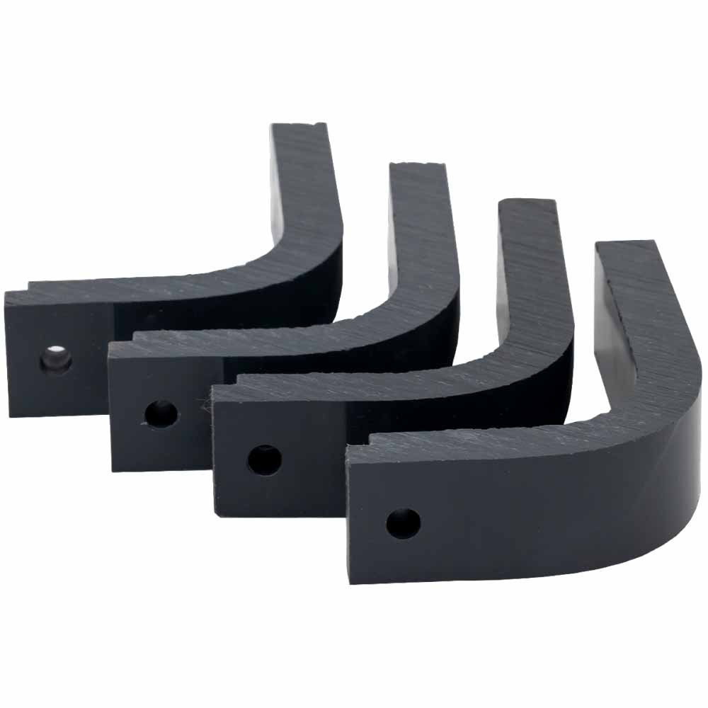 Four large PVC replacement brackets for Power House motors.