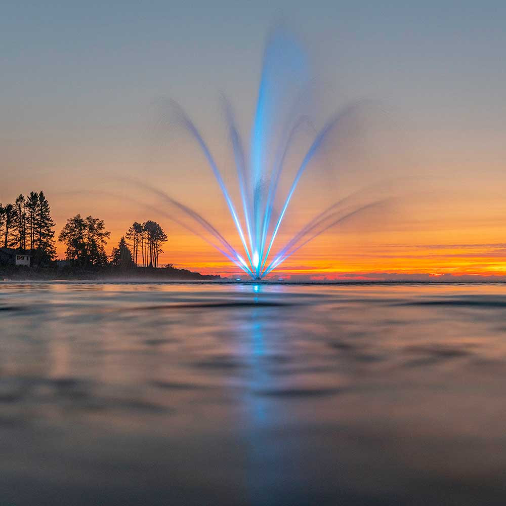 Kasco Mighty Oak Premium Nozzle at Sunset