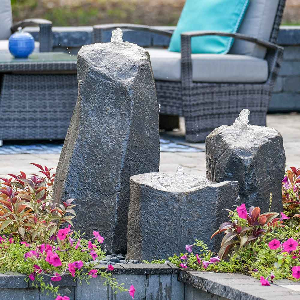 Fontaine 3個セット Twisting Cascade Triple Decorative Fountain | The Pond Guy