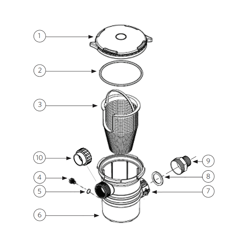 Sequence Waterways Replacement Parts Fits 90 Cubic Inch Strainer Baskets