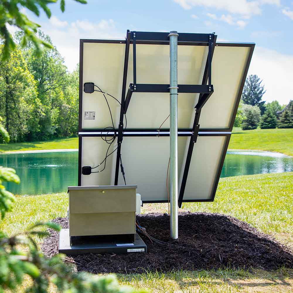 Solar Pond Aerator With Battery Backup and EasyMount System (SS20-BB)