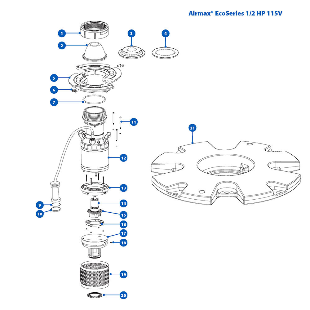 Replacement Parts for 1/2 HP EcoSeries Fountain