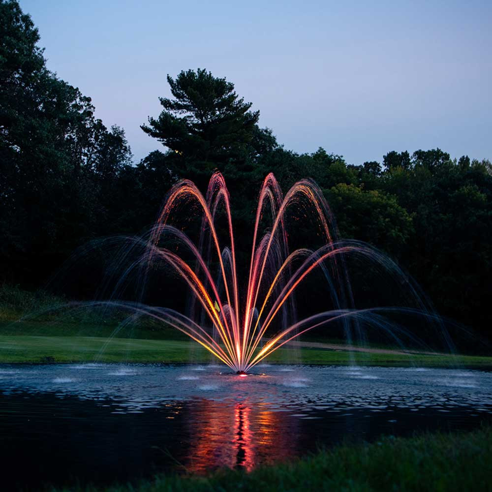 Kasco Fountain and Mighty Oak Nozzle With RGBW Lighting Tool Kit