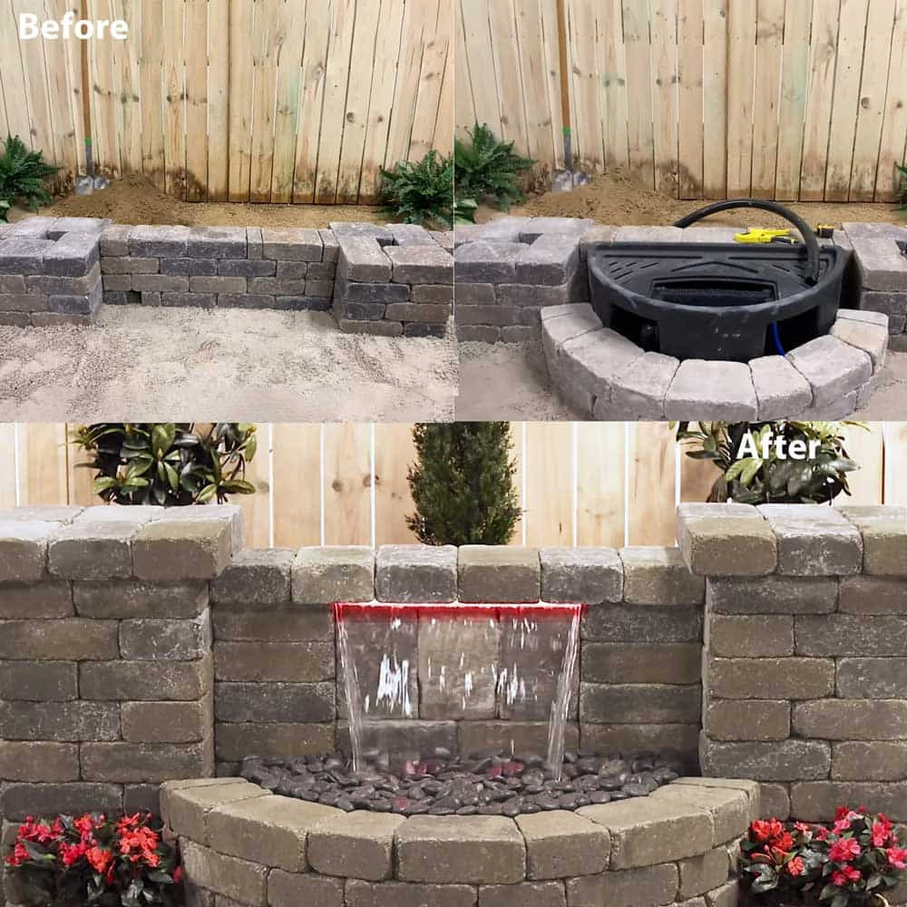 Typical Installation of Color Changing Colorfalls Project Bundle