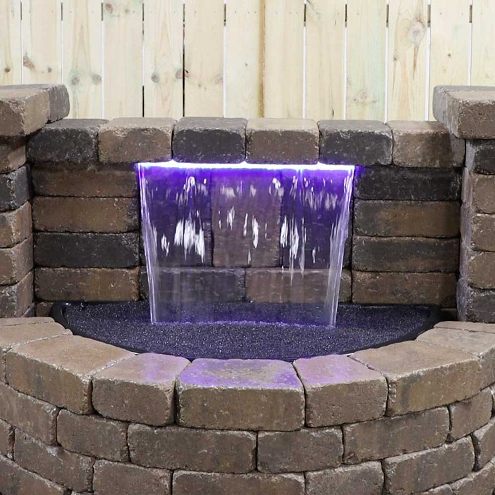Formal Spillway Basin Kit Wit Anti-Splash Mat - 18 Gallon Water Reservoir