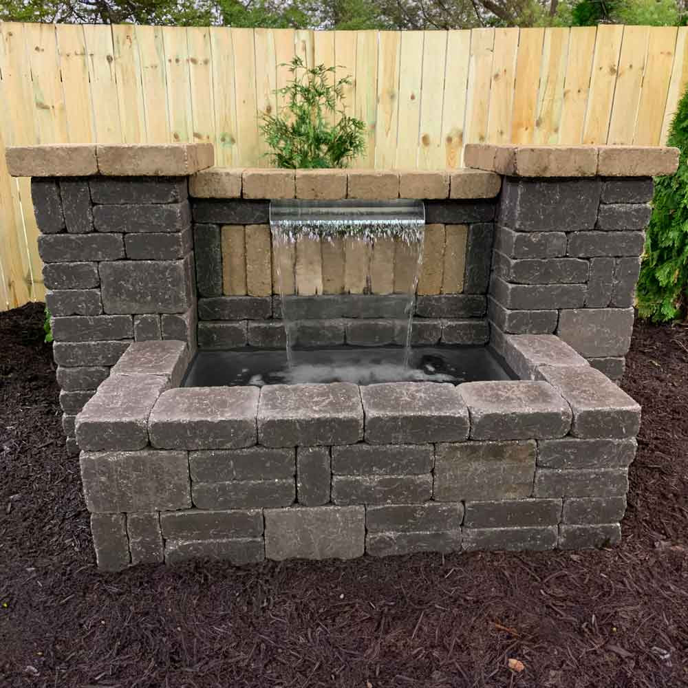 Atlantic Stainless Steel Spillway Project Bundles With Grey Flexible Hardscape Basin