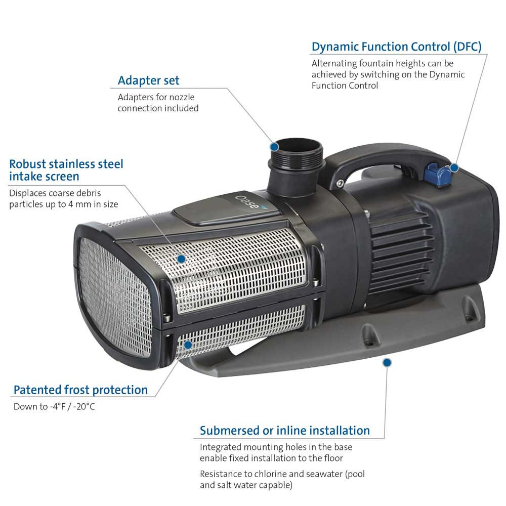 Oase Aquarius Eco-Expert Pump Features