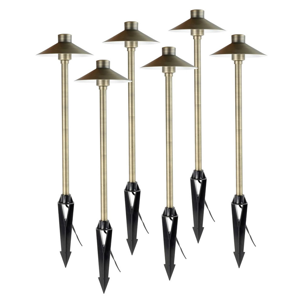 6-Pack of Aquascape Hat Top Path and Area Landscape Lights