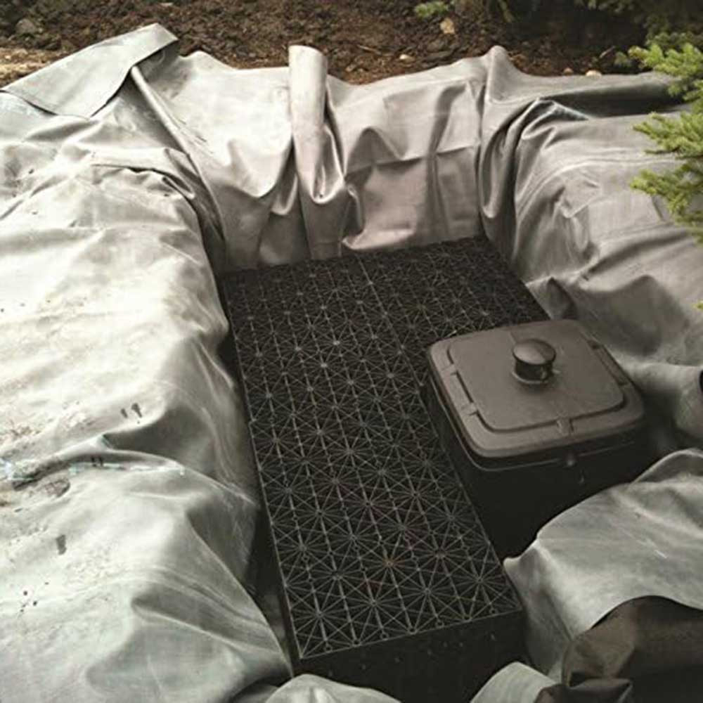 For Use in Pondless Waterfalls and Rainwater Harvesting Projects