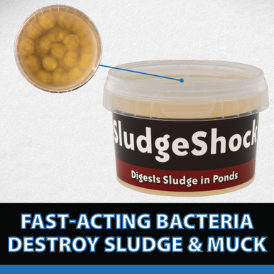 SludgeShock container, with text: 