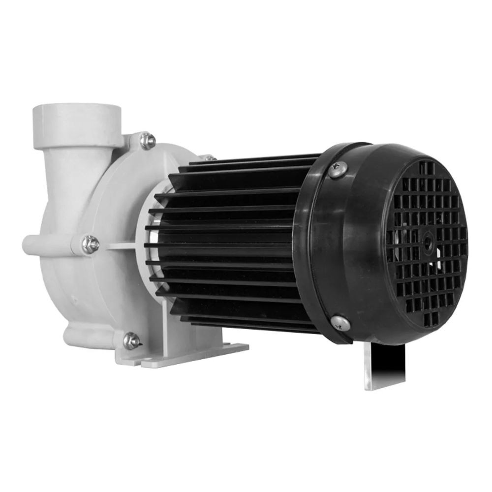 Angled rear view of Sequence Colossus 750 DC Plus pump highlighting cooling fan design and rugged construction for reliable operation
