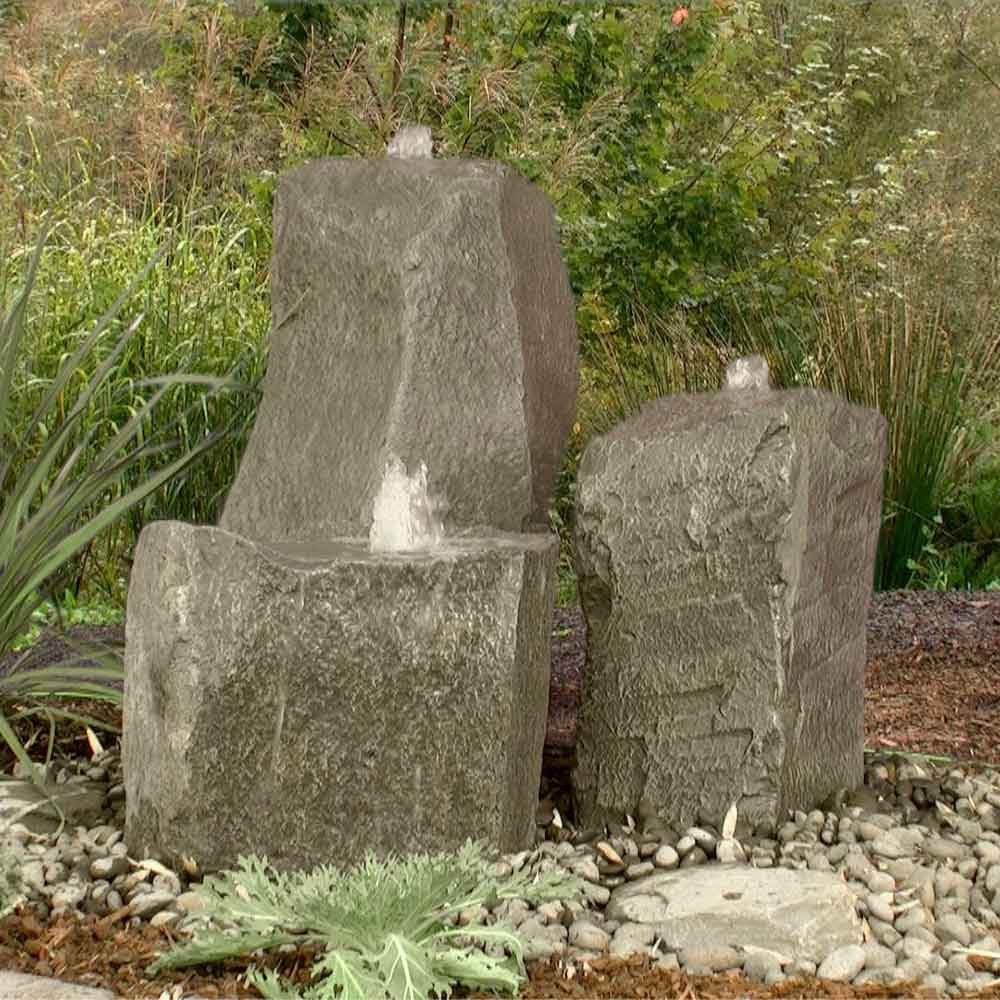 Twisting Cascade Triple Decorative Fountain | The Pond Guy