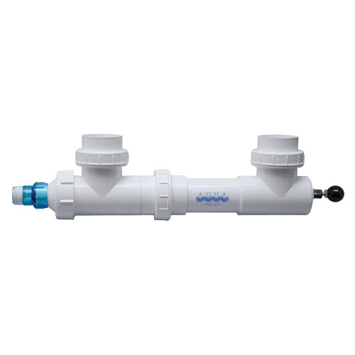 Aqua Ultraviolet Classic UV Clarifier -25-Watt , 2-Inch Outlet, White With Wiper and EZ Twist Body Option Shown View Product Image