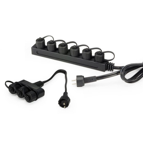 Aquascape 3-Way and 6-Way Splitters With Quick Disconnects for 12-Volt Lights View Product Image