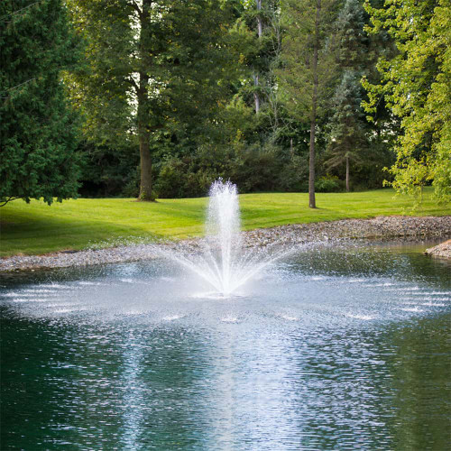 Pond Fountain RHP 2618 / Sugar Creek 1/3 HP floating pond fountains by The  Fountain Guys.