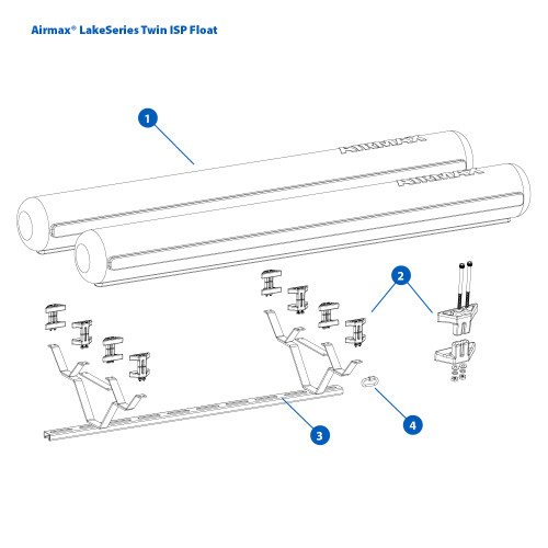 Airmax Twin ISP Float LakeSeries Fountain Replacement Parts View Product Image