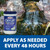A waterfall with light string algae and a superimposed jar of Oxy-Lift Defense with the bottom text “Apply As Needed Every 48 Hours”. View Product Image