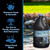 CrystalClear Foam-B-Gone bottle beside a pond with icons highlighting fast foam removal, use in fountains and ponds, and clearer water. View Product Image