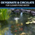 A koi pond with top text reading “Oxygenate & Circulate for Cleaner Pond Water”. View Product Image