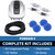 A PondAir 4 with parts and bottom text reading “PondAir 4 Complete Kit Includes Air Compressor Pump, Check Valves, 1/8” Airline, Air Stones”. View Product Image