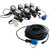 The Airmax RGBW eight-light set with remote control and power cord. View Product Image