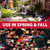 Spring and fall pond scenes with koi and autumn leaves promote The Pond Guy Spring & Fall fish food for seasonal feeding in cooler water. View Product Image