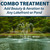 Airmax EcoSeries Fountain with premium double arch spray pattern, with text: “Combo treatment – add beauty & aeration to any lakefront or pond”. View Product Image