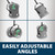 Weeds Away on a Dock Mount positioned in four different angles, with text: “Easily adjustable angles”. View Product Image