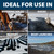 Collage showing Airmax Ice Eater applications in winter, including watering holes, docks, marinas, and boat launches with open water. View Product Image